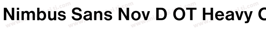 Nimbus Sans Nov D OT Heavy Con Regu字体转换